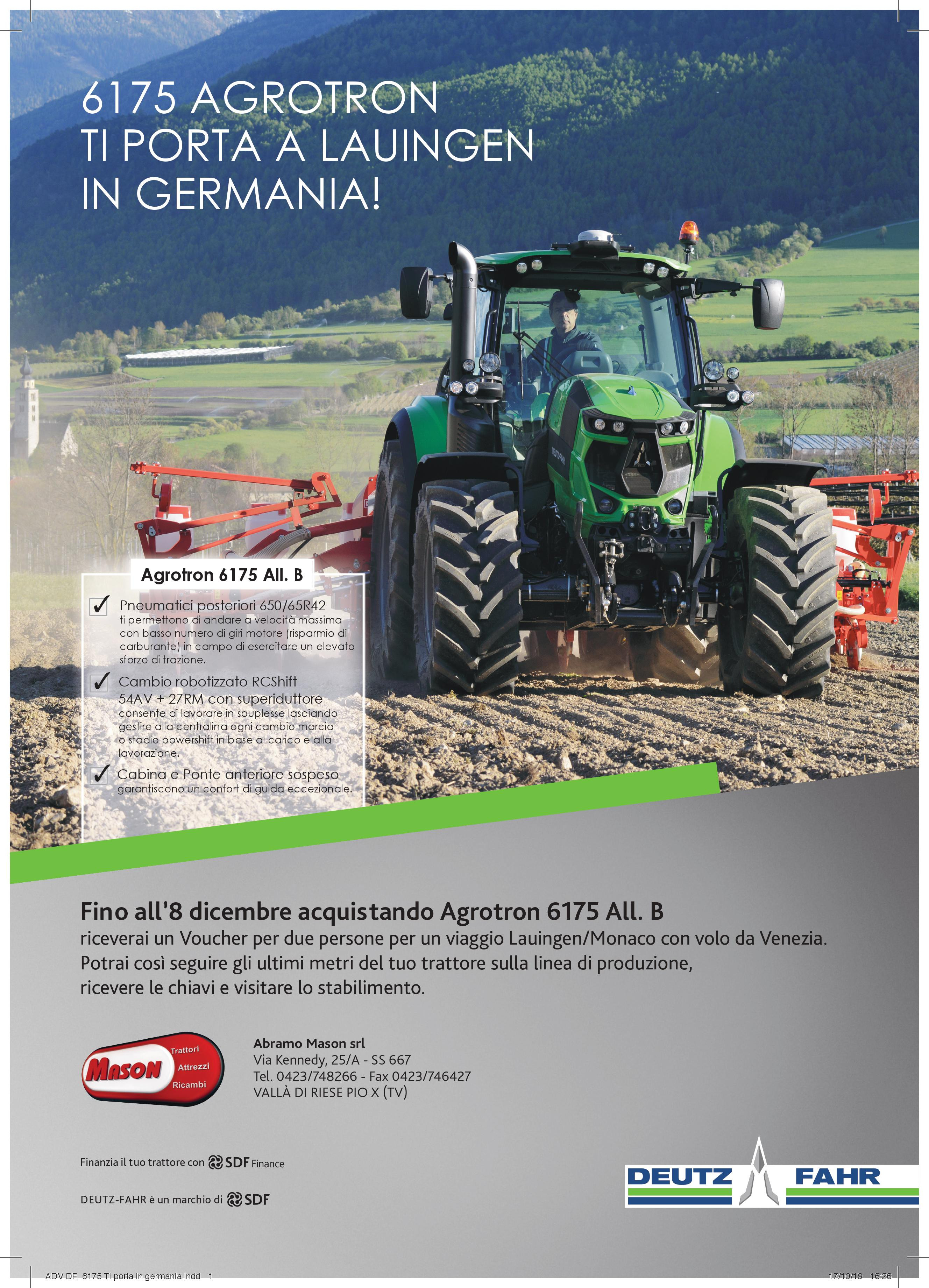 Deutz-Fahr 6175 Agrotron ti porta a Lauingen!